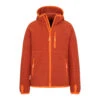 TROLLKIDS Fleece Jacke "Sandefjord" In Dunkelorange/Hellorange