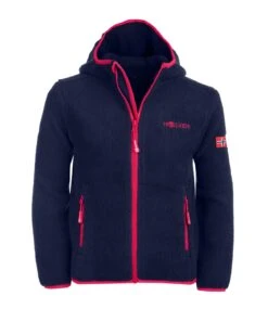 TROLLKIDS Mädchen Fleecejacke "Mandal" In Marineblau/Magenta