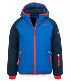 TROLLKIDS Skijacke "Hafjell PRO" In Marineblau / Mittelblau / Rot