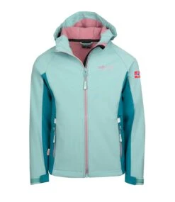 TROLLKIDS Softshell Jacke "Kristiansand" In Gletschergrün/Petrol