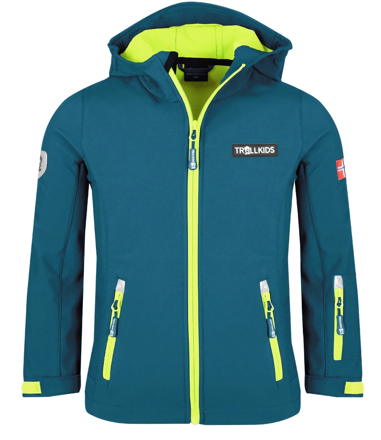 TROLLKIDS Softshell Jacke "Oslofjord" In Petrolblau/Lime 3 TROLLKIDS Softshell Jacke "Oslofjord" In Petrolblau/Lime