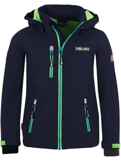 TROLLKIDS Softshelljacke "Preikestolen" In Dunkelblau