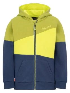 TROLLKIDS Sweatjacke "Alesund" In Dunkelblau/ Gelb