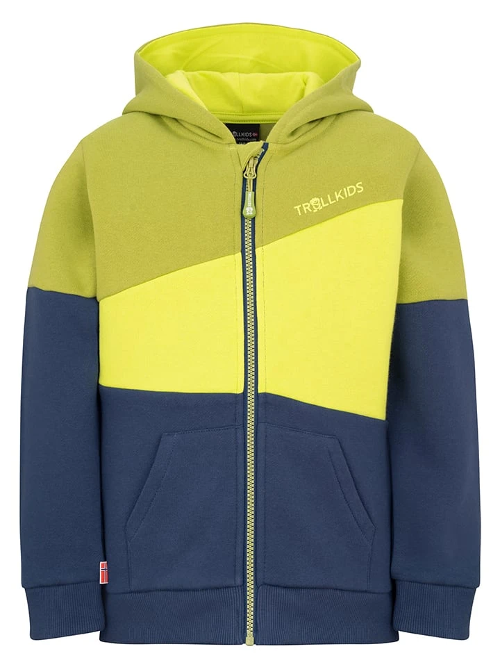 TROLLKIDS Sweatjacke "Alesund" In Dunkelblau/ Gelb 3 TROLLKIDS Sweatjacke "Alesund" In Dunkelblau/ Gelb
