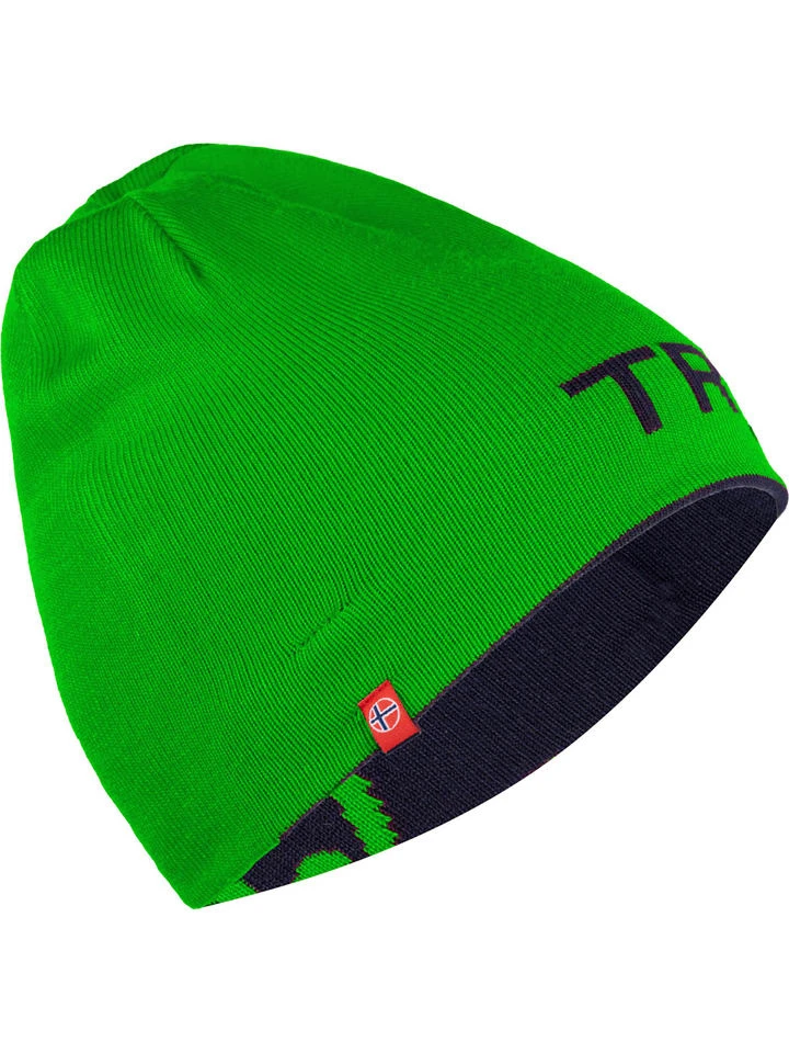 TROLLKIDS Wende-Beanie "Trollfjord" In Dunkelblau/ Grün 6 TROLLKIDS Wende-Beanie "Trollfjord" In Dunkelblau/ Grün – Bild 4