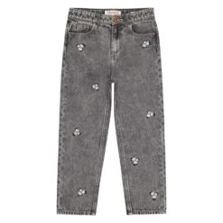 Vingino Jeans Chiara Flower In Grey Vintage