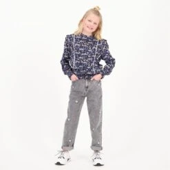 Vingino Jeans Chiara Flower In Grey Vintage -TROLLKIDS Verkäufe vingino vingino jeans chiara flower in grey vintage 5
