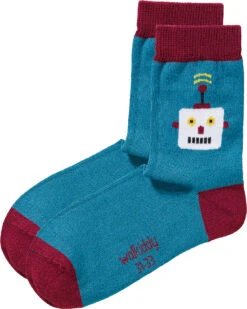 Walkiddy Kinder Socken ROBOT 3er Pack, Organic Cotton -TROLLKIDS Verkäufe walkiddy kinder socken robot 3er pack organic cotton 2